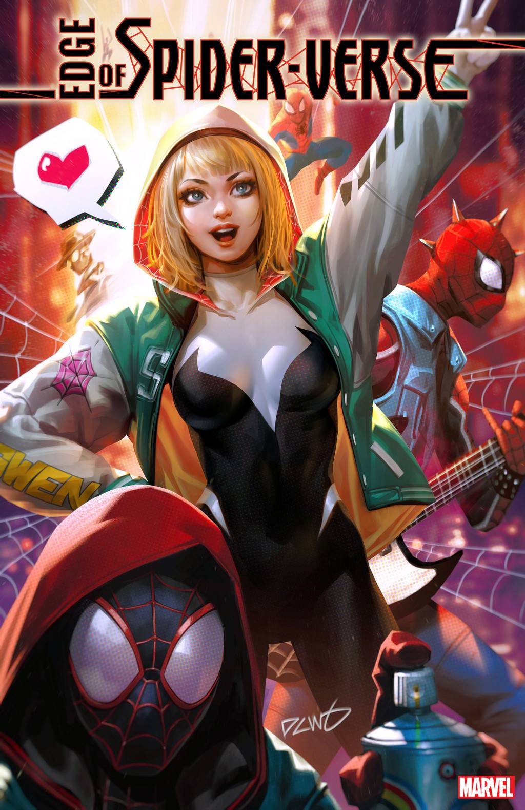 EDGE OF SPIDER-VERSE #1 DERRICK CHEW SPIDER-GWEN VAR