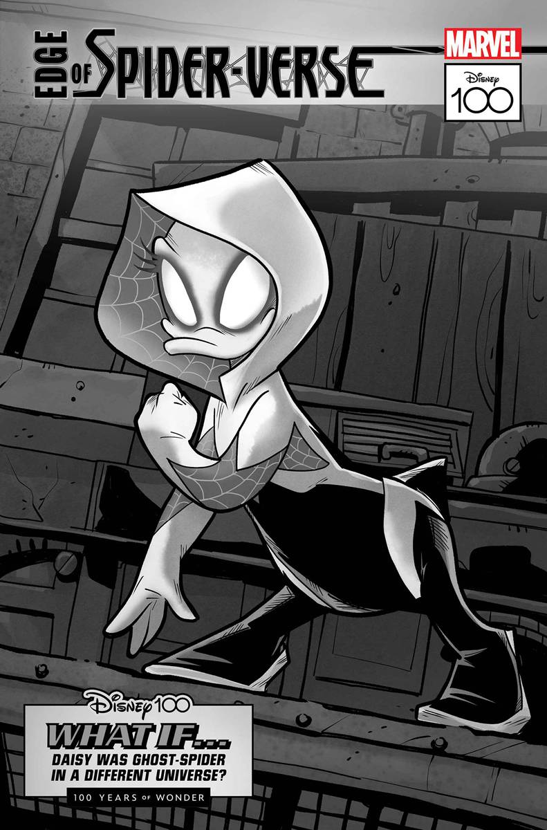 AMAZING SPIDER-MAN #32 INCV DISNEY100 BW VAR