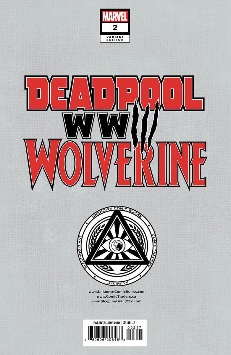 DEADPOOL & WOLVERINE: WWIII #2 UNKNOWN COMICS TYLER KIRKHAM EXCLUSIVE VAR (06/12/2024)