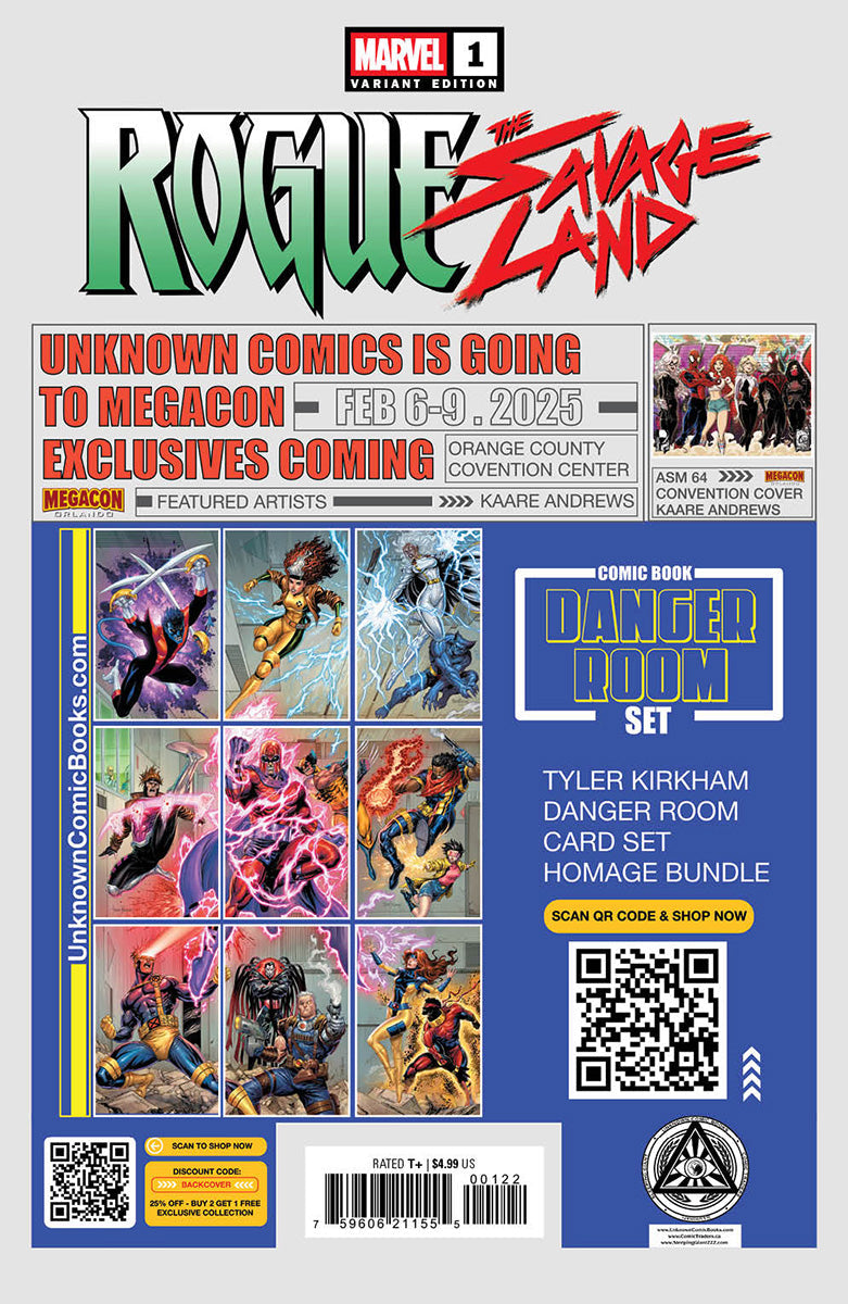 Rouge: The Savage Land #1 Unknown Comics Nathan Szerdy Exclusive Virgin Var (01/15/2025)