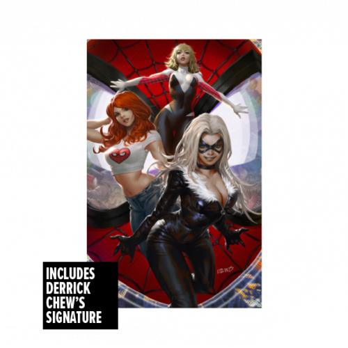 AMAZING SPIDER-MAN #26 SIGNED VIRGIN DERRICK CHEW EXCLUSIVE