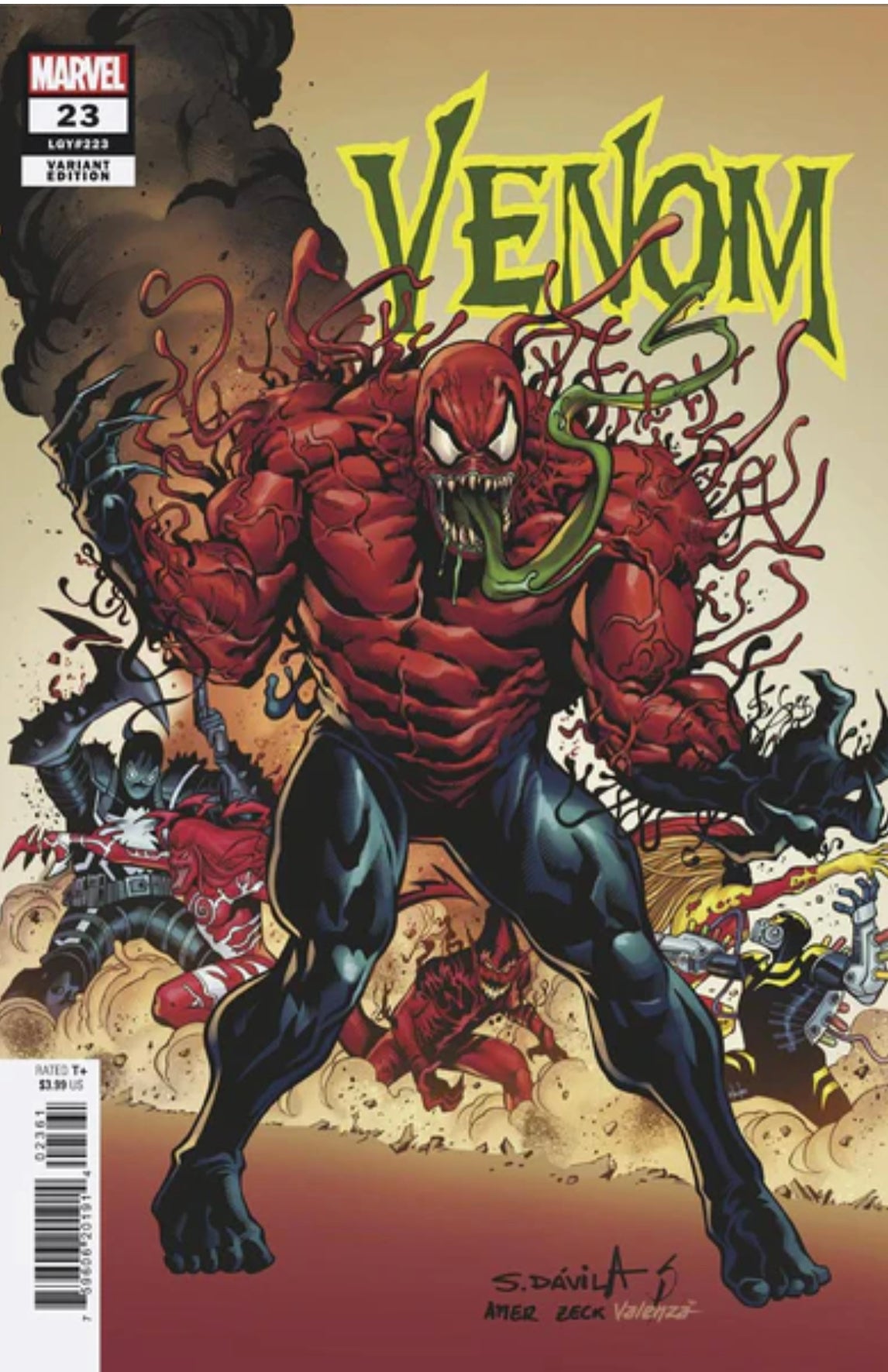 VENOM #23 SERGIO DAVILA HOMAGE VAR