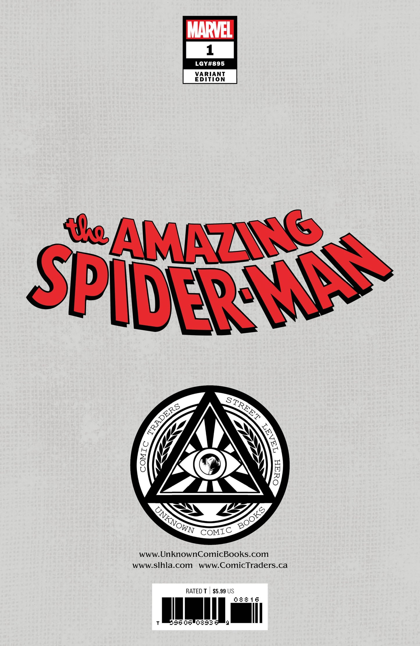 AMAZING SPIDER-MAN 1 UNKNOWN COMICS TYLER KIRKHAM EXCLUSIVE VIRGIN VAR (04/06/2022) (04/27/2022)