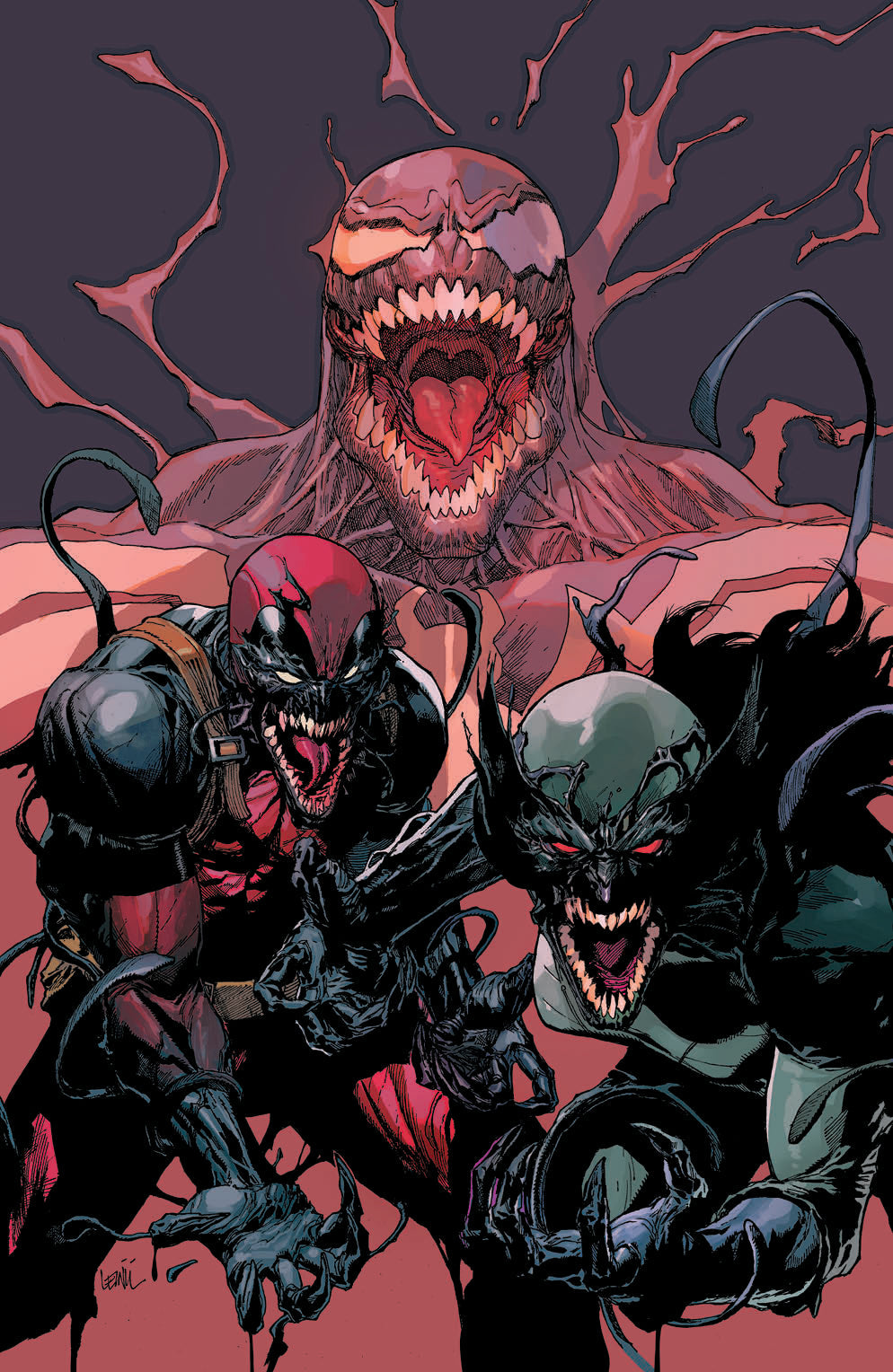 AMAZING SPIDER-MAN VENOM INC ALPHA #1 LEG UNKNOWN COMIC BOOKS EXCLUSIVE LEINIL YU VIRGIN 12/6/2017