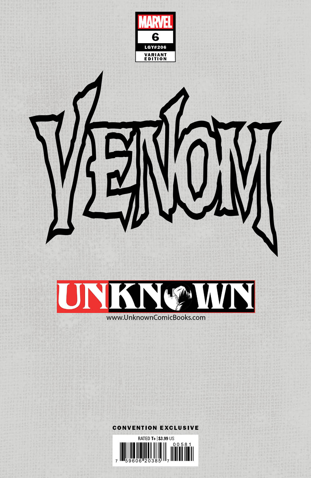 VENOM 6 UNKNOWN COMICS MICO SUAYAN EXCLUSIVE CONVENTION VAR (03/09/2022)