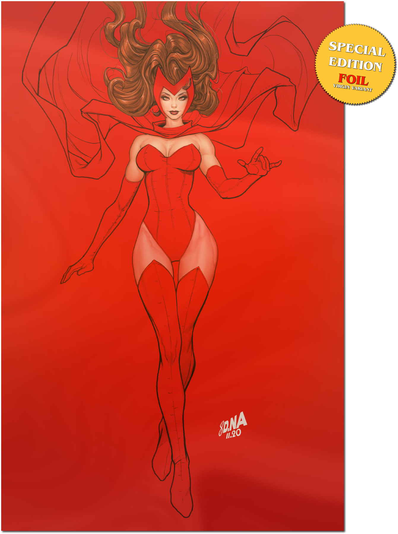 SCARLET WITCH #4 UNKNOWN COMICS DAVID NAKAYAMA EXCLUSIVE FOIL VIRGIN COLOR BLEED VAR (04/05/2023)