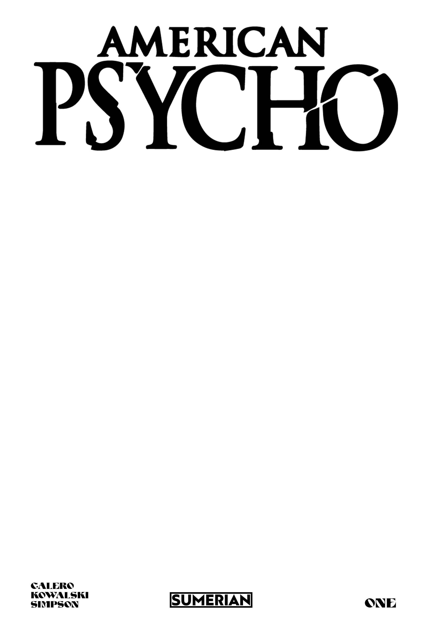 AMERICAN PSYCHO #1 (OF 5) CVR I 2000 LTD SKETCH COVER (MR)