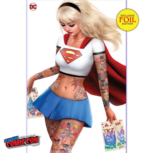 ACTION COMICS PRESENTS DOOMSDAY SPECIAL #1 (ONE SHOT) NATHAN SZERDY (616) EXCLUSIVE TATTOO FOIL NYCC VIRGIN VAR