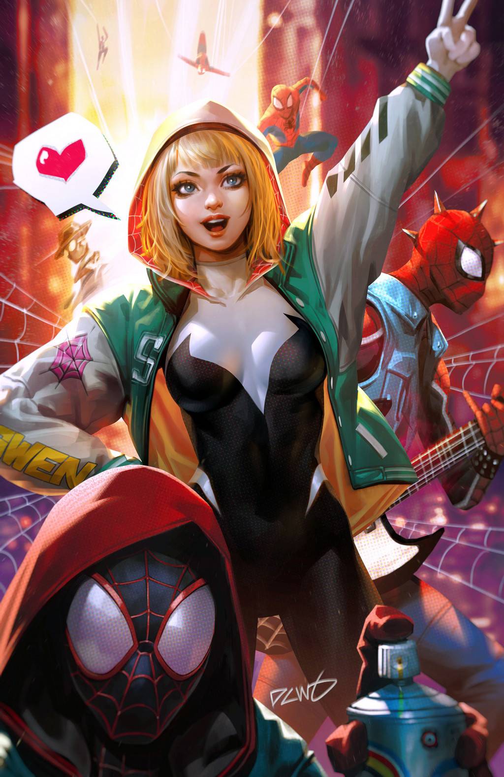 EDGE OF SPIDER-VERSE #1 INCV CHEW SPIDER-GWEN VIR