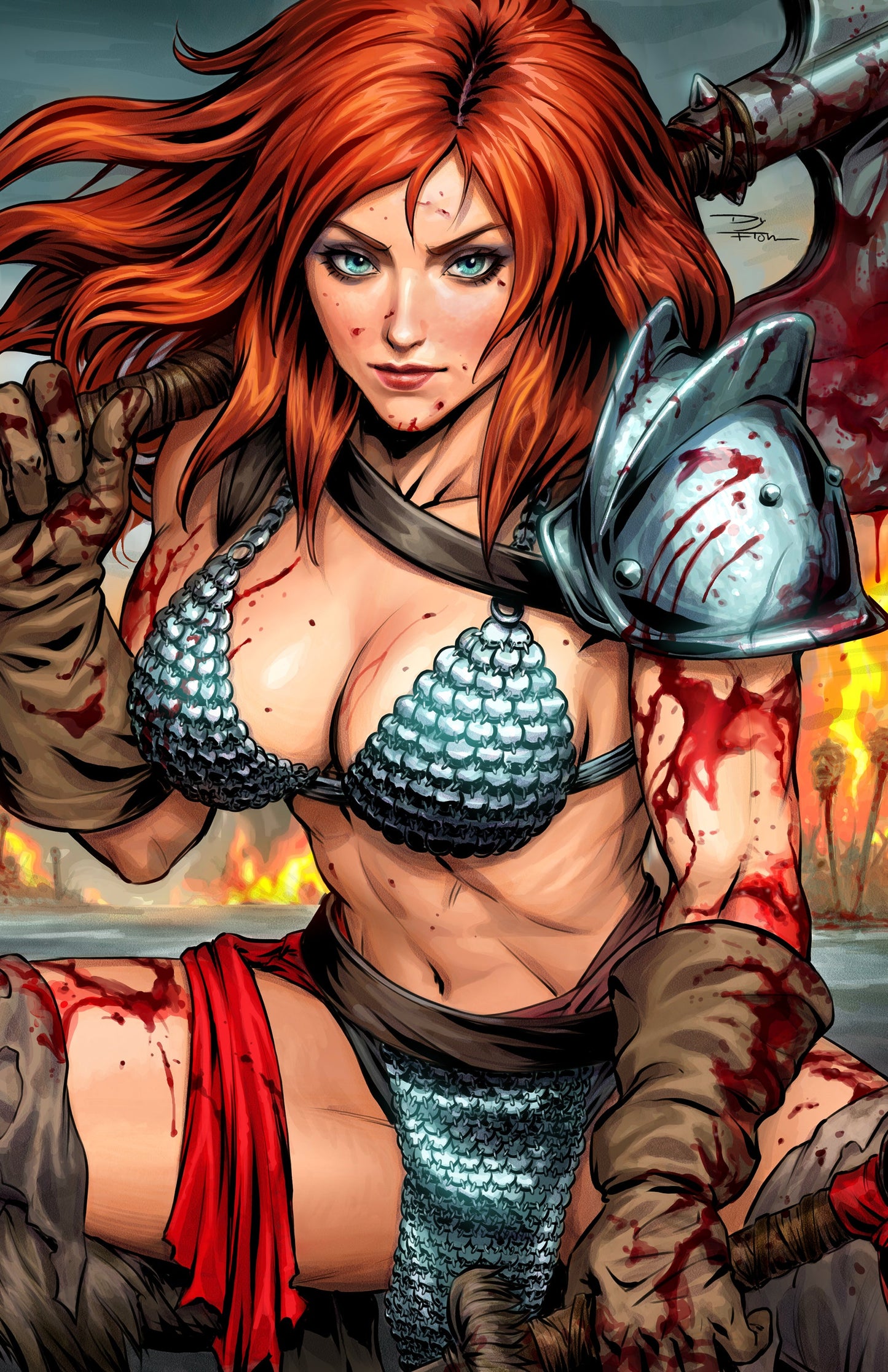 SONJA REBORN #4 - KARN KIRK RATANASIN COVER A LTD 350 FANEXPO NEW ORLEANS EXCLUSIVE