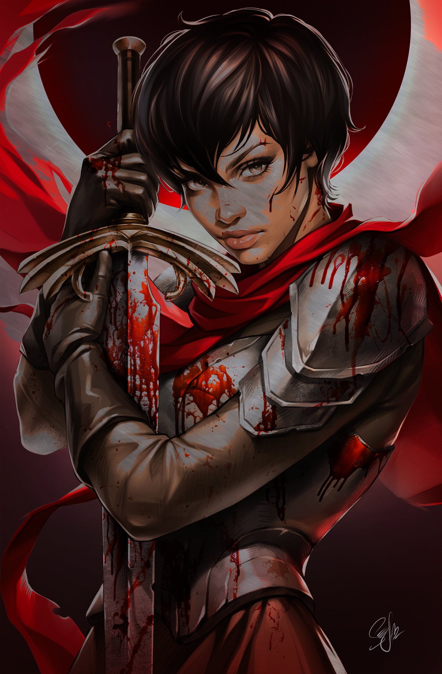 TRIBUTE KENTARO MIURA CREATOR OF BERSERK - KATYA SINYUKHINA COVER C METAL LTD 10 FANEXPO NEW ORLEANS EXCLUSIVE