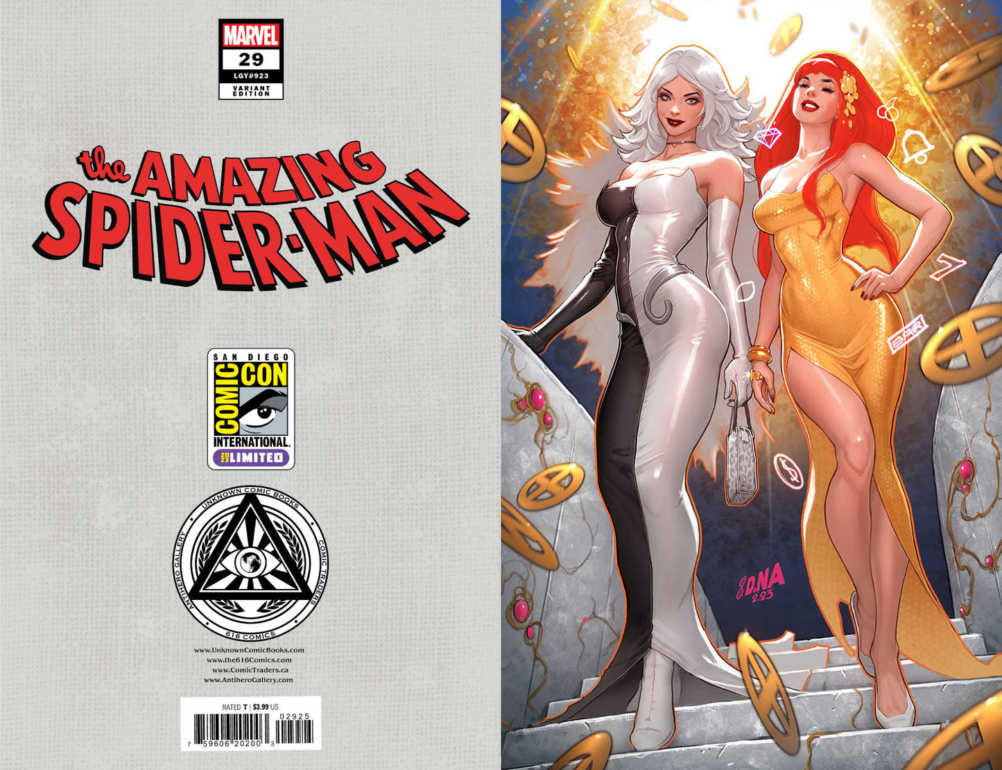 AMAZING SPIDER-MAN #29 UNKNOWN COMICS DAVID NAKAYAMA EXCLUSIVE SDCC LIMITED VIRGIN VAR (07/26/2023)