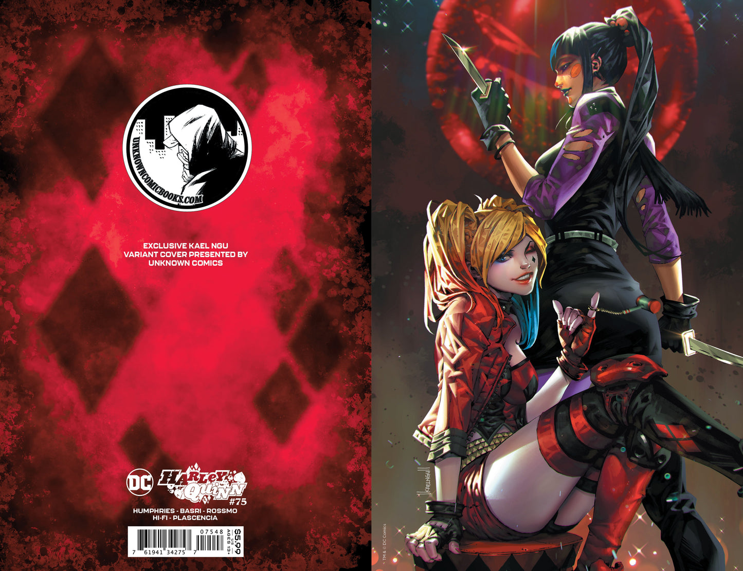 HARLEY QUINN #75 UNKNOWN COMICS KEAL NGU EXCLUSIVE PUNCHLINE VIRGIN VAR (08/05/2020)
