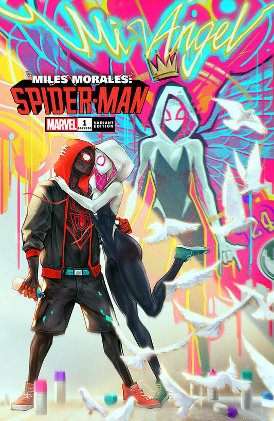 MILES MORALES: SPIDER-MAN #1 UNKNOWN COMICS IVAN TAO EXCLUSIVE GRAFFITI WALL VAR (12/07/2022)