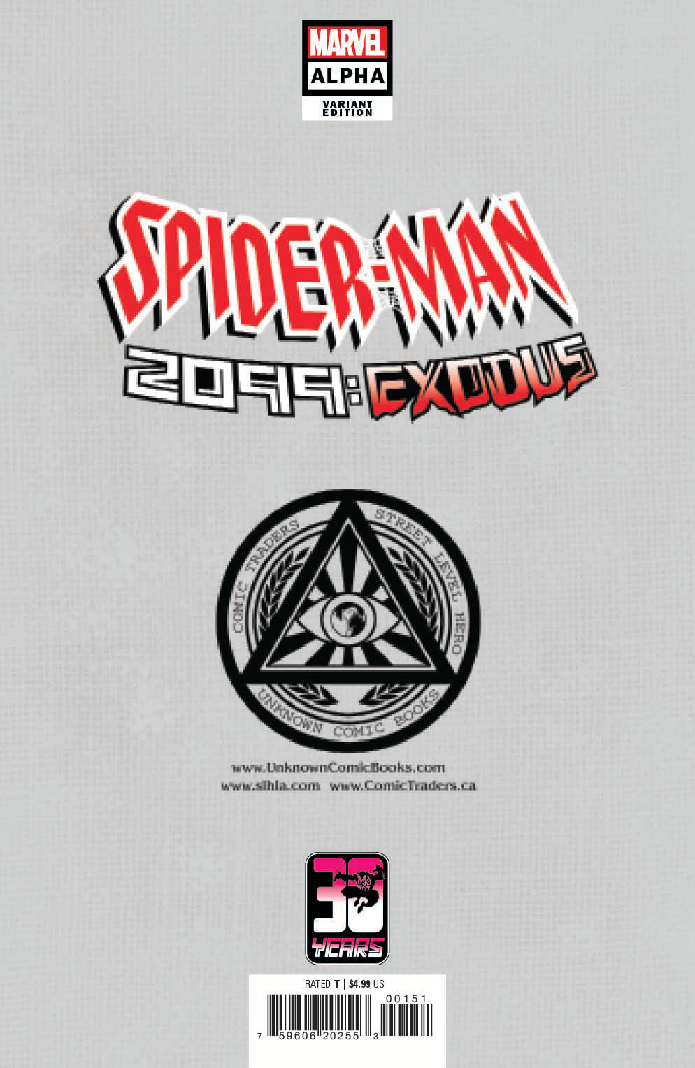SPIDER-MAN 2099: EXODUS ALPHA 1 UNKNOWN COMICS KARRE ANDREWS EXCLUSIVE VIRGIN VAR (05/04/2022)