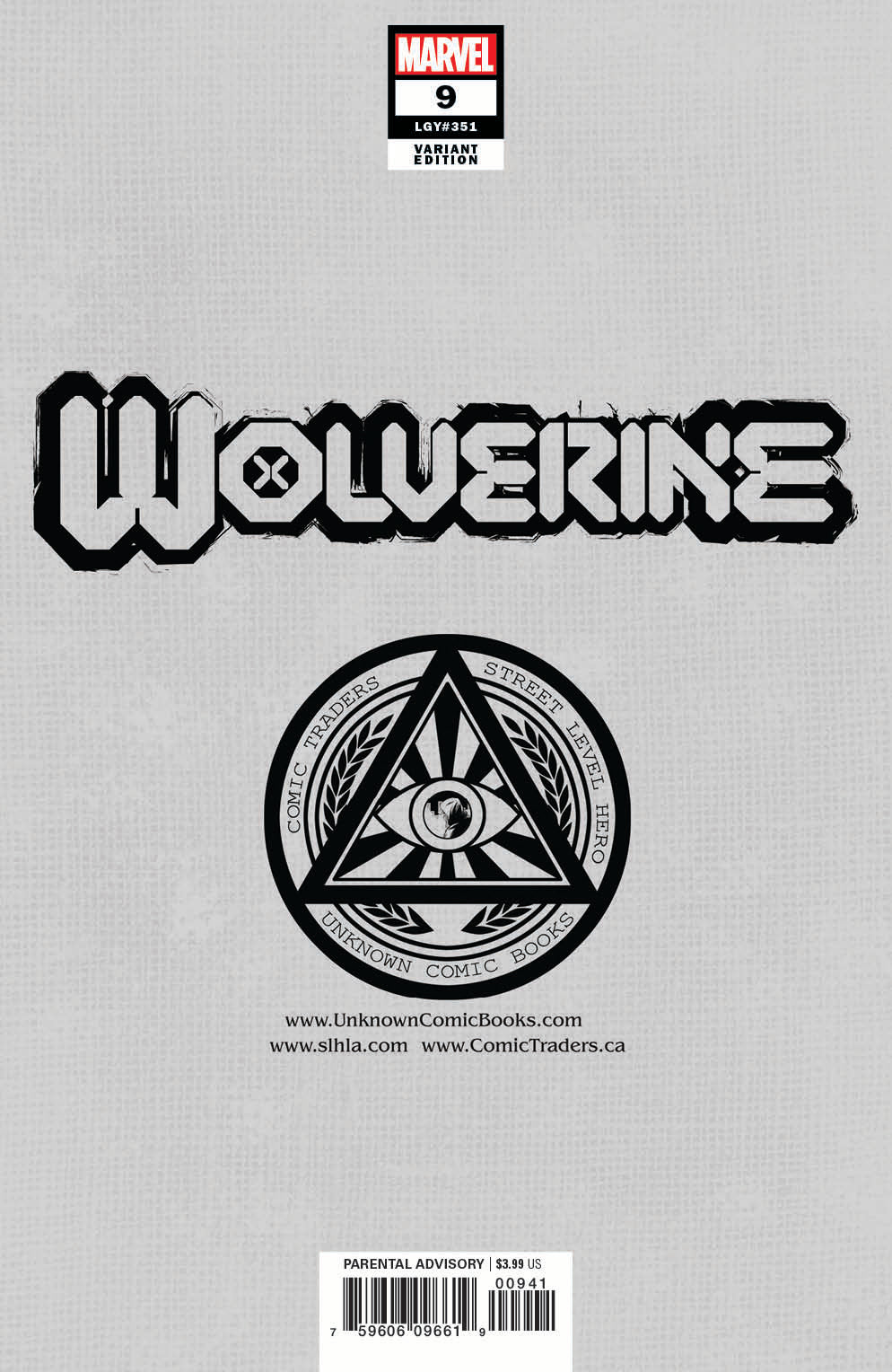 WOLVERINE #9 UNKNOWN COMICS MICO SUAYAN EXCLUSIVE VIRGIN VAR (01/27/2021)